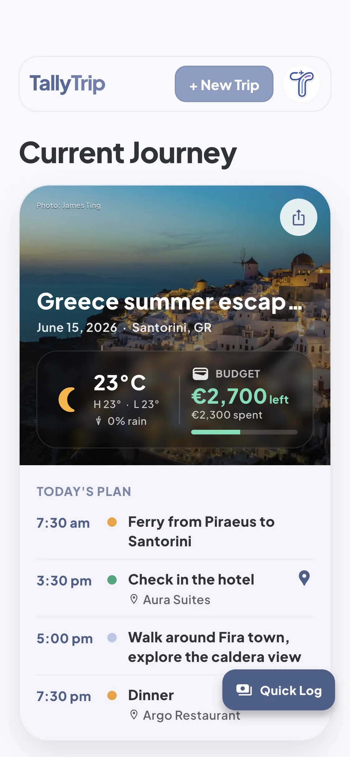 TallyTrip Dashboard