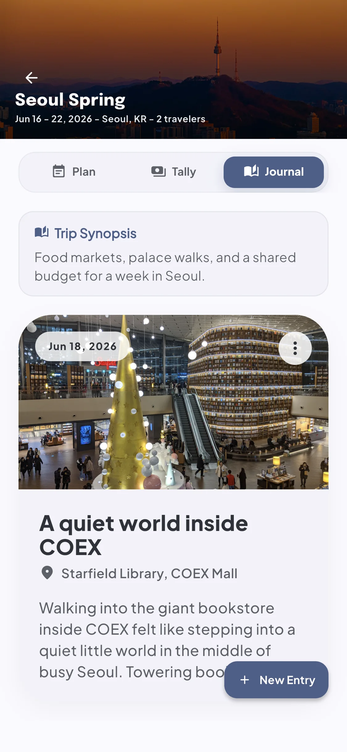 TallyTrip Journal